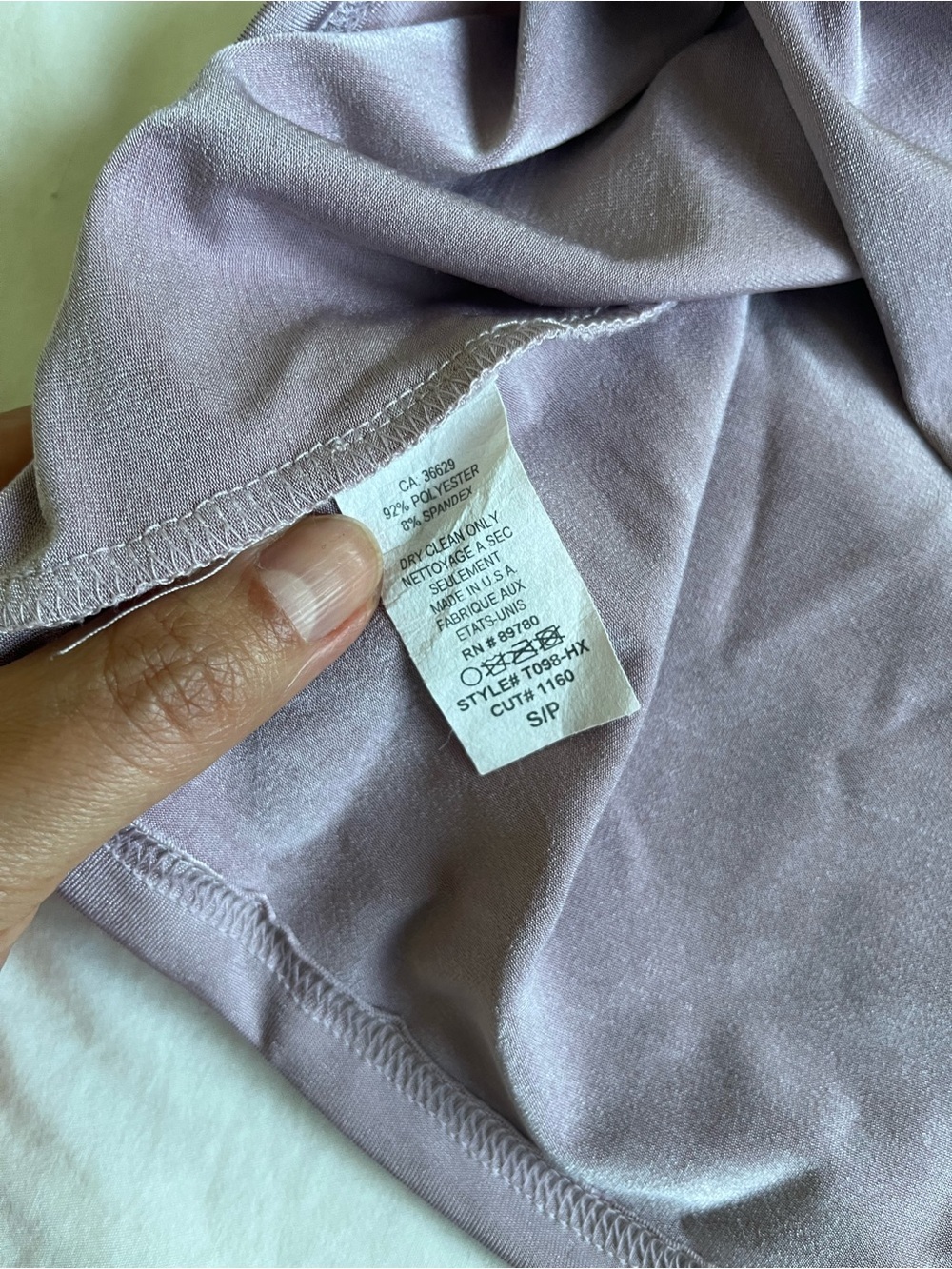 Vintage Y2K Lilac One Shoulder Top with Silver Hardware Detail - Picture 8 of 8